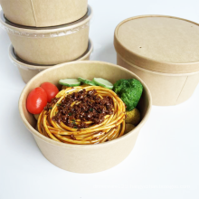 Disposable paper round salad bowls paper bowls